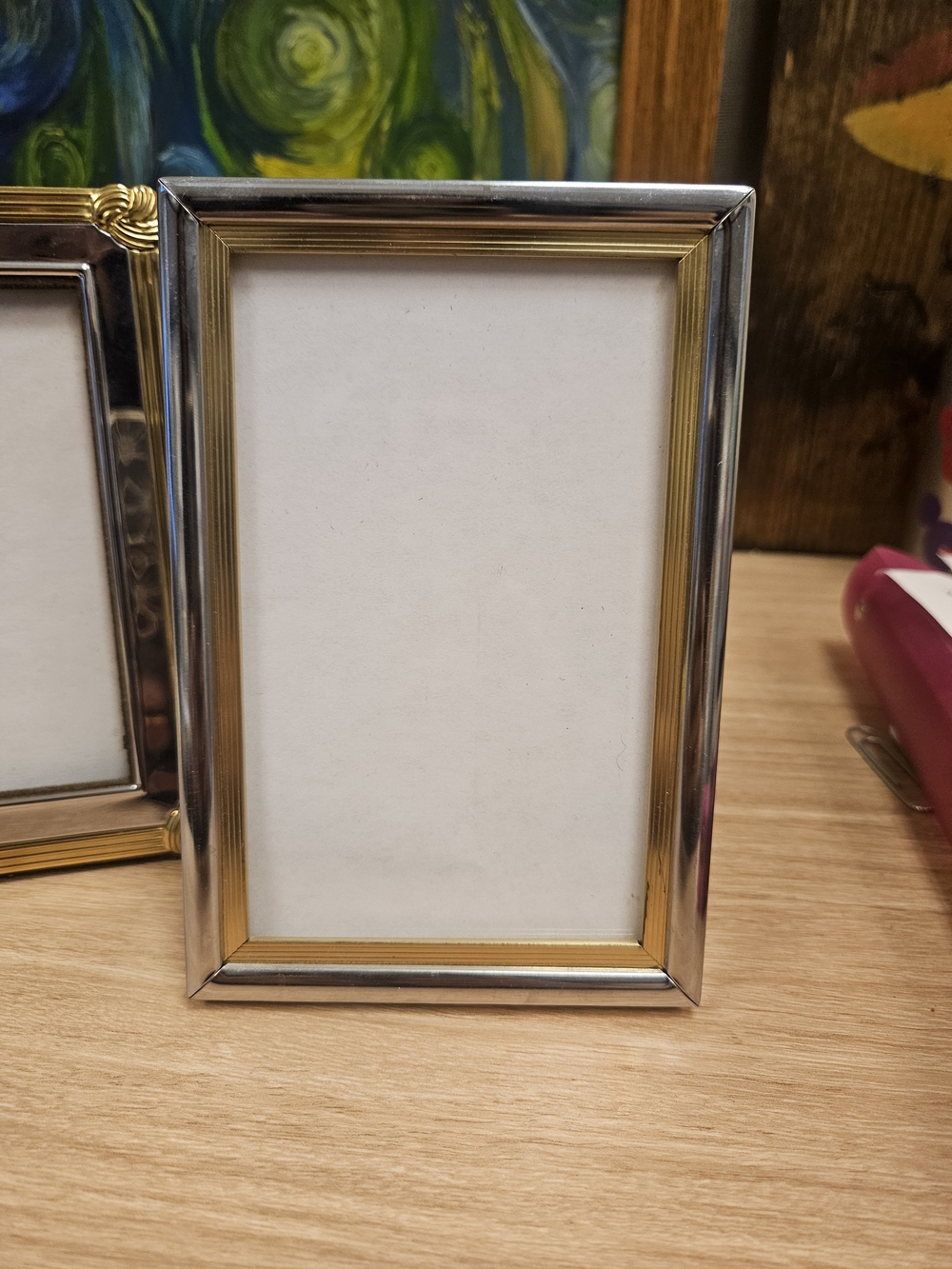 Picture Frames Vintage Classic Brass Gold Silver Metal 4" x 6" (Set of 3) - Picture 6 of 9